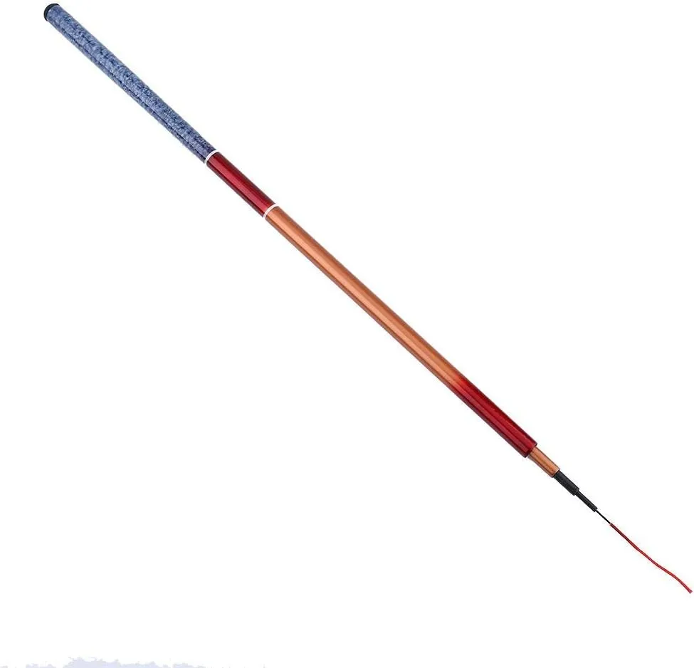 Keenso Retractable Hand Pole, Hand Glass Steel Pole Portable Telescopic Rod Freshwater Casting Hard Fishing Gear(1.8) Fishing Rod and Accessories Fish rods and Their Accessories
