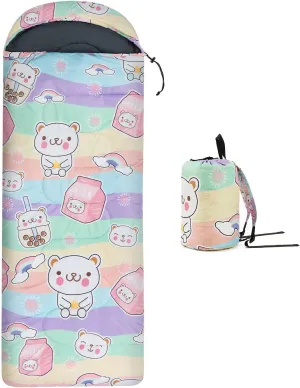 Kids Sleeping Bag for Camping - Lightweight 3 Season Backpacking Sleeping Bag, Compact Child Sleeping Bag for Girls and Boys, Waterproof Youth Sleeping Bag for Outdoor by Croosseoutdoors
