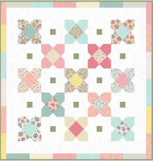 Kim Christopherson Vintage Flora Petals on Point Quilt Kit Maywood Studio