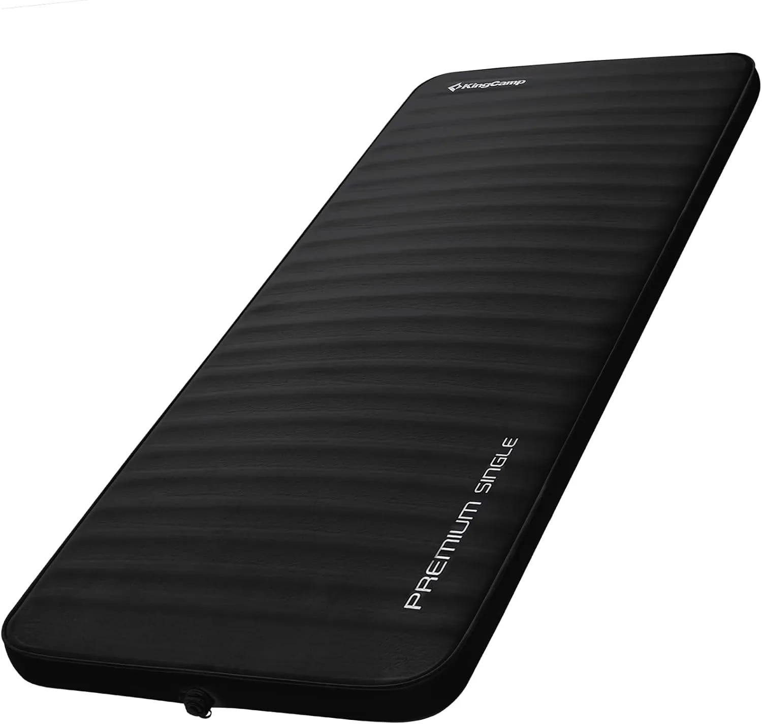 KingCamp Self Inflating Sleeping Pad with 9.5 R Value, 3 Inch Wide Large Foam Camping Air Mattress for Car, Tent, Travel, Insulated, Black