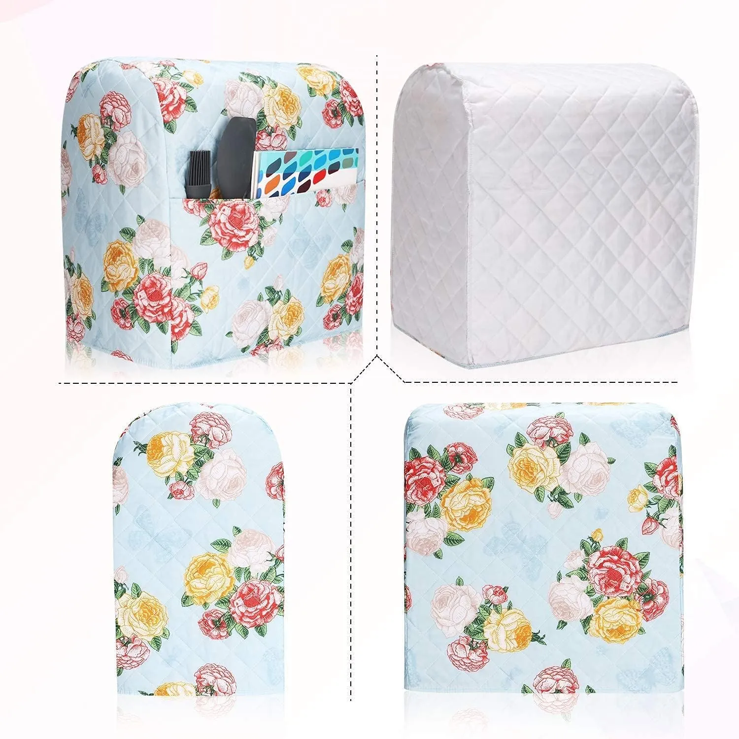 Kitchen Aid Mixer Cover For Woman Pioneer Compatible with 6-8 Quarts Hamilton Stand Mixer/Tilt Head & Bowl Lift Model,Floral Print Accessories