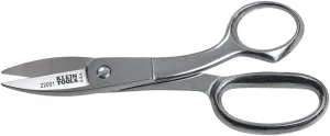 Klein Tools 22001 Scissors, Made in USA, Broad Blade Utility Shear Cuts Anything from Fabric to Cable with Serrated Cutting Blade, 8-Inch