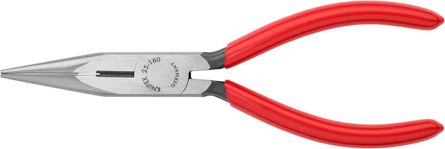 KNIPEX - 25 01 160 Tools - Long Nose Pliers With Cutter (2501160), 6-1/4 inches