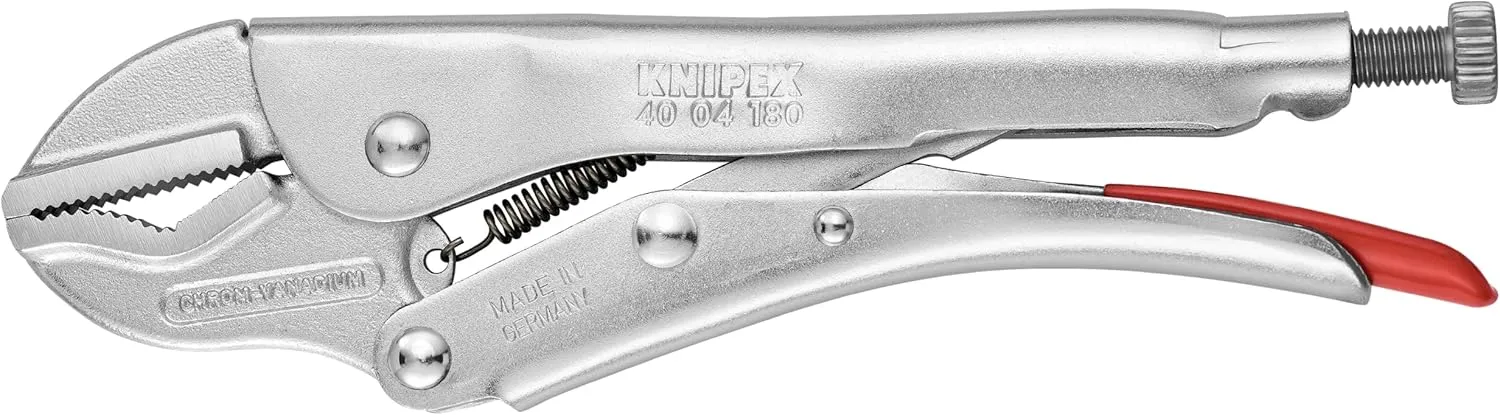 Knipex 4004180 Locking Pliers with Universal Jaws, 7 Inch, Silver