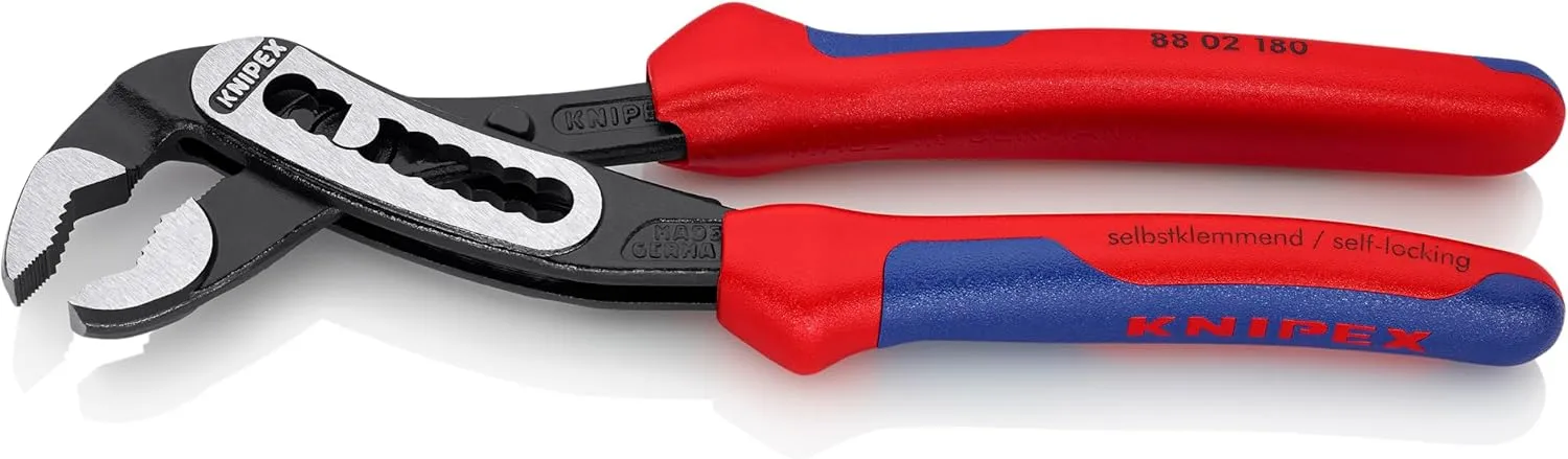 KNIPEX - 88 02 180 Tools - Alligator Water Pump Pliers, Multi-Component (8802180)