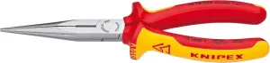 KNIPEX Long Nose Pliers w/Cut-1000V Insulated, Red