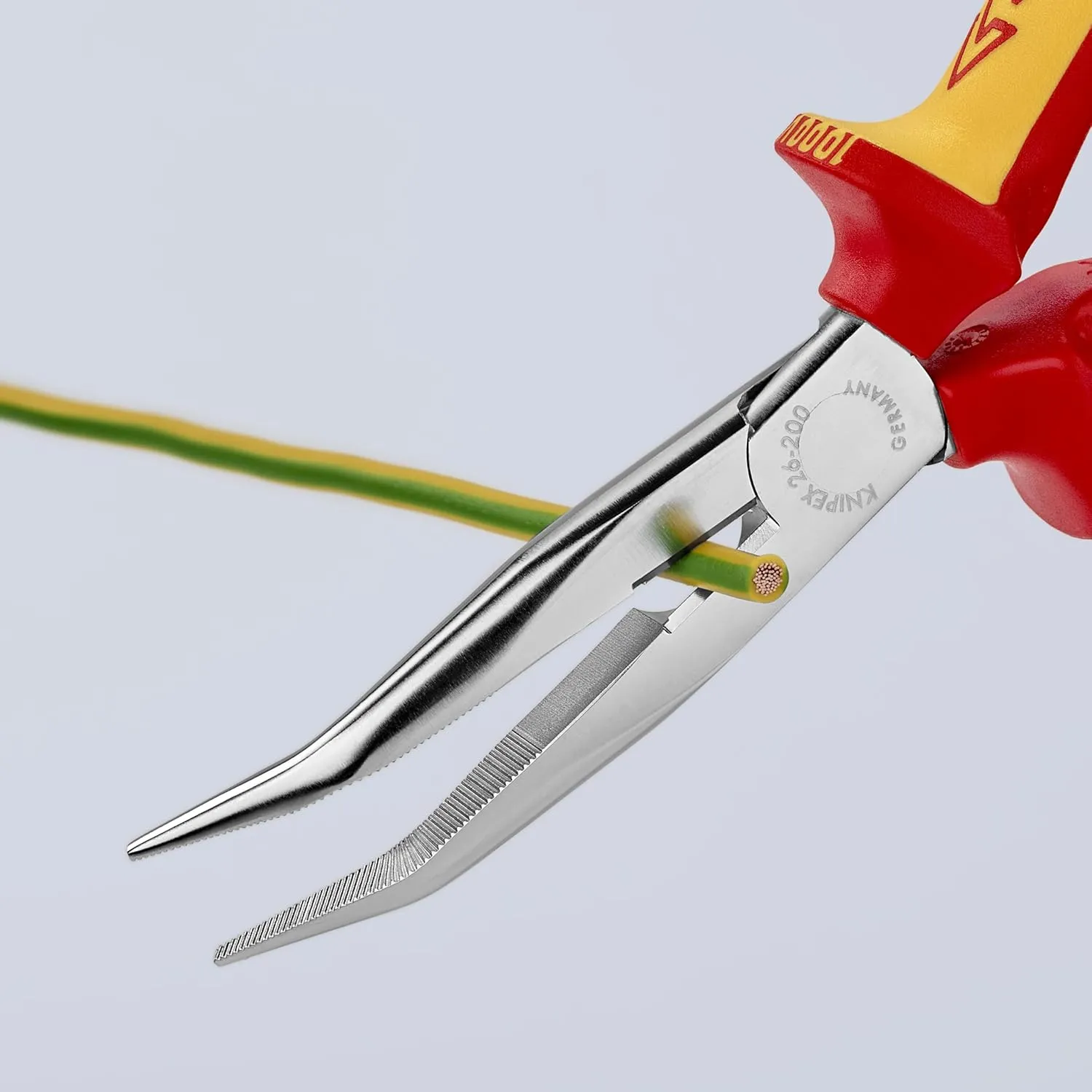 KNIPEX Tools 26 26 200 SB Long Nose Pliers 1000V Insulated, 8-Inch, Multi