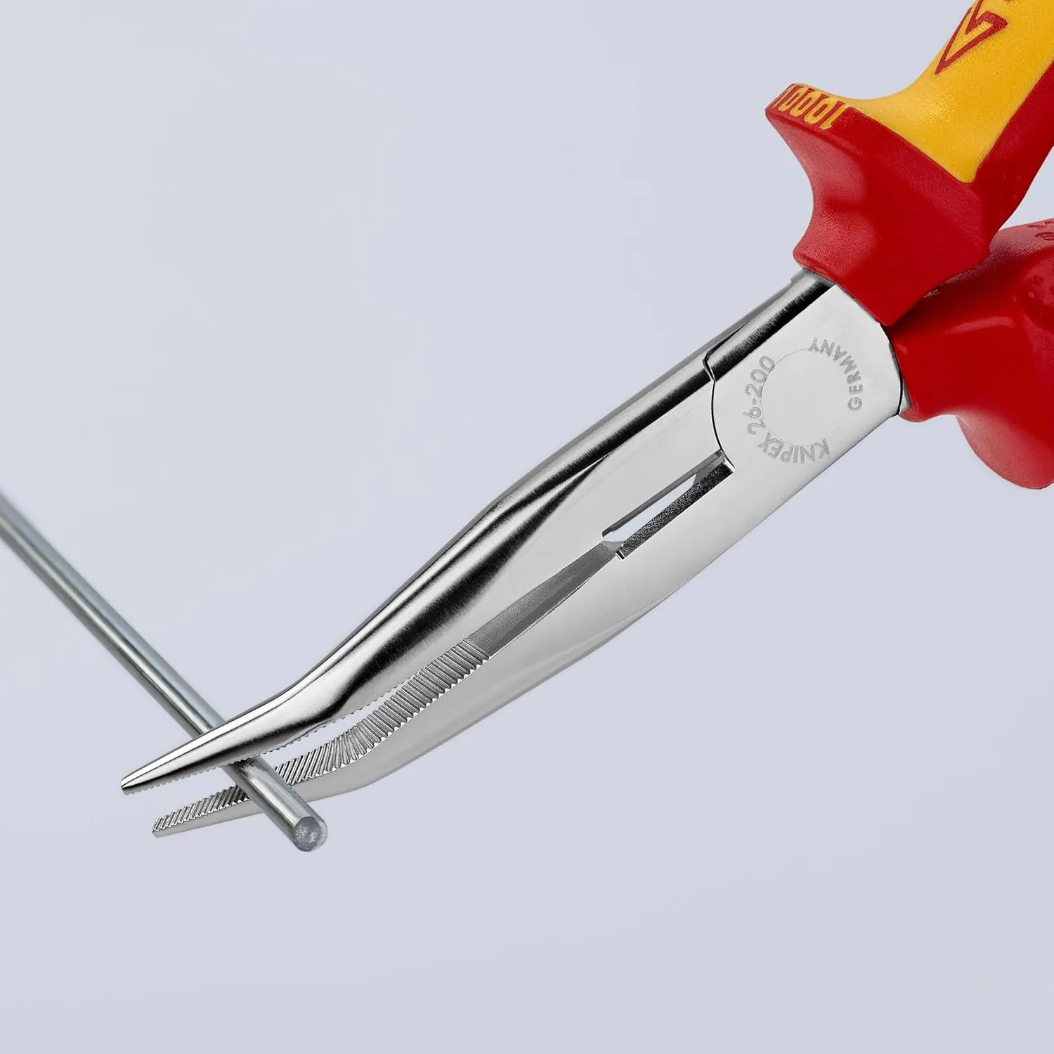 KNIPEX Tools 26 26 200 SB Long Nose Pliers 1000V Insulated, 8-Inch, Multi