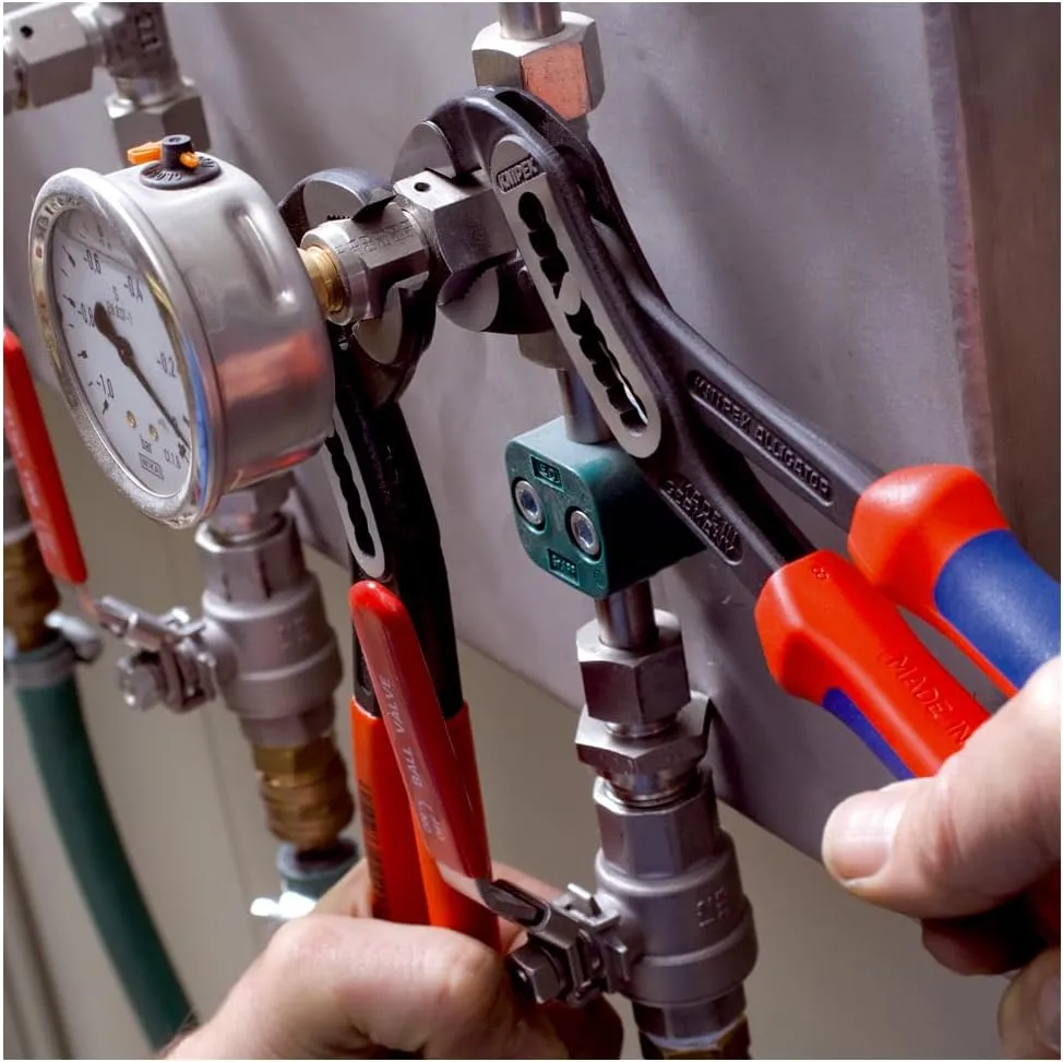 KNIPEX Tools - Alligator Water Pump Pliers, Multi-Component (8802250), 10 inches
