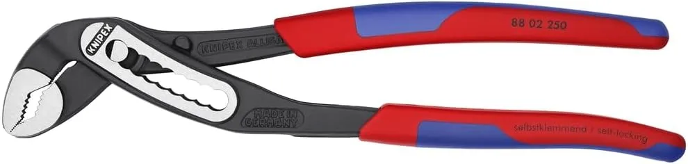 KNIPEX Tools - Alligator Water Pump Pliers, Multi-Component (8802250), 10 inches