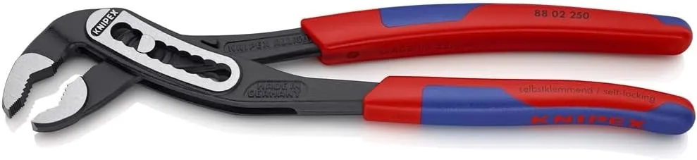 KNIPEX Tools - Alligator Water Pump Pliers, Multi-Component (8802250), 10 inches