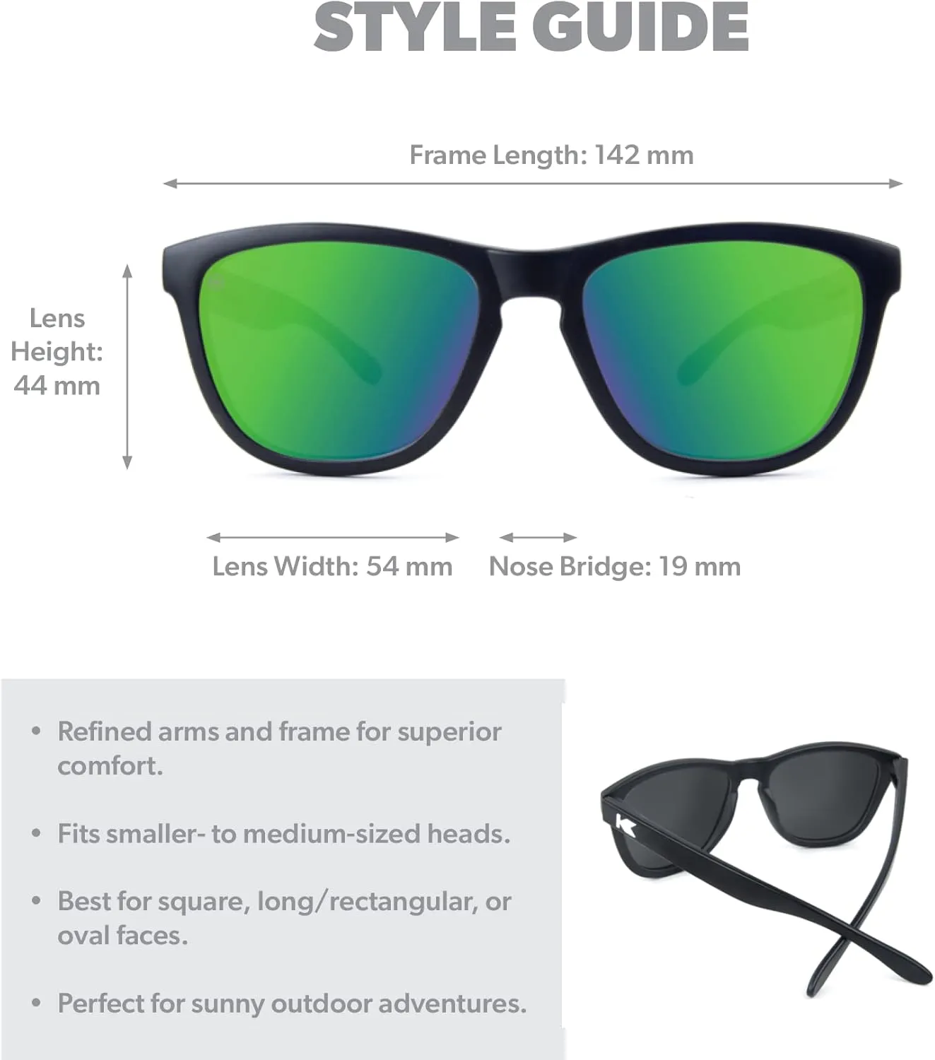 Knockaround Premiums and Sport Polarized Sunglasses for Men & Women - Impact Resistant Lenses & Full UV400 Protection