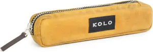 Kolo Parker Mini Pen, Pencil and Marker Case, Compact and Lightweight, Waxed Canvas, Ochre