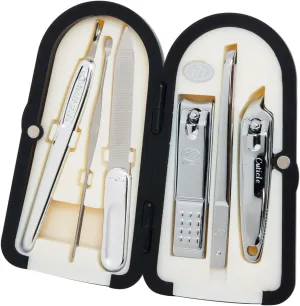 Korean Nail Clipper! World No. 1 Three Seven (777) Travel Manicure Grooming Kit Nail Clipper Set (6 PCs, 4000XG), MADE IN KOREA, SINCE 1975
