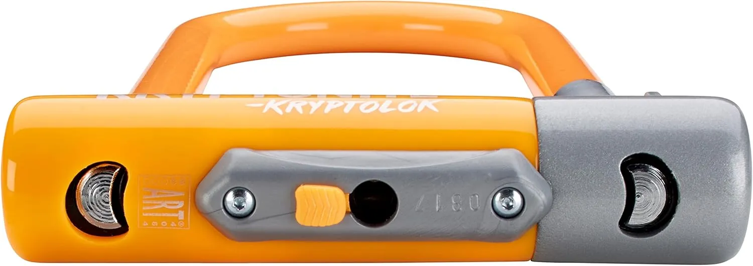 Kryptonite Kryptolok Mini-7 Bike U-Lock, Heavy Duty Anti-Theft Bicycle U Lock, 12.7mm Shackle with Mounting Bracket and Keys, High Security Lock for Bicycles Scooters