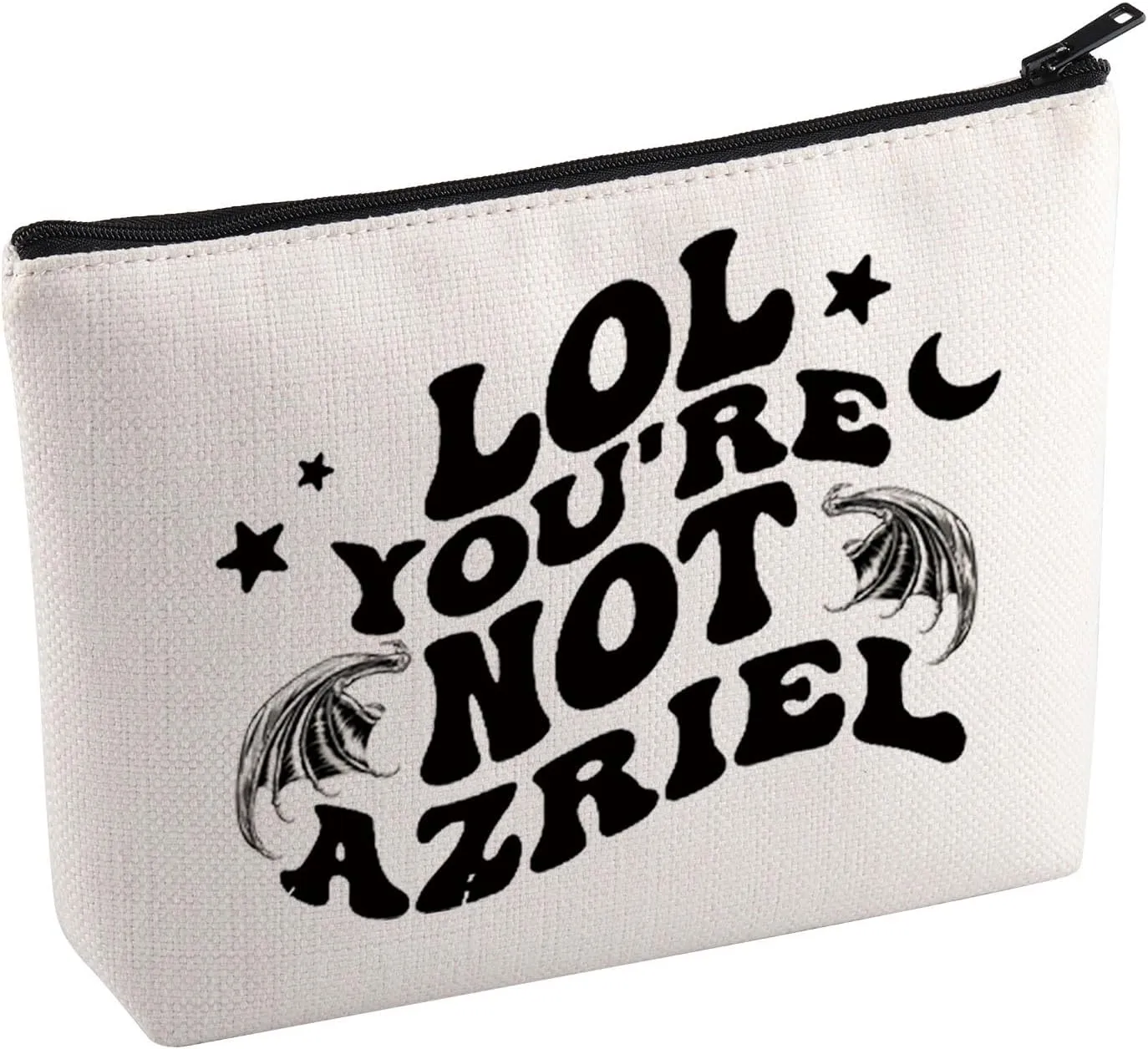 KUIYAI Novel Merchandise Cosmetic Bag Fantasy Book Reader Gift Bat Boys Gift Shadowsinger Gift LOL You Are Not Azriel Toiletry Bag (NotAZRIEL Mup)