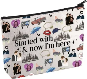 KUIYAI Vampire TV Show Merchandise Cosmetic Bag Vampire Lover Gift Edward Bella Fans Gift Started With and Now I'm Here Makeup Bag (StartedWithVampire Mup)