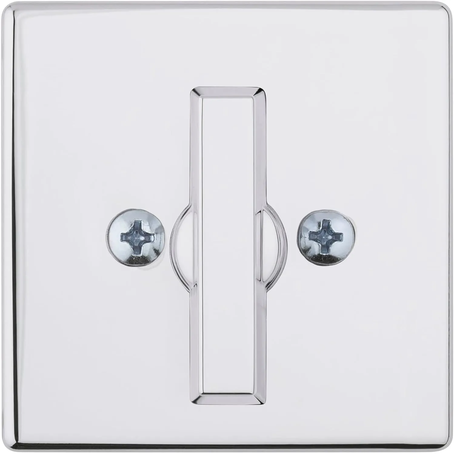 Kwikset 660 Contemporary Deadbolt Deadbolt Lock, Polished Chrome Square Exterior Keyed Front Entry Door, Pick Resistant SmartKey Rekey Security, Single Cylinder Dead Bolt