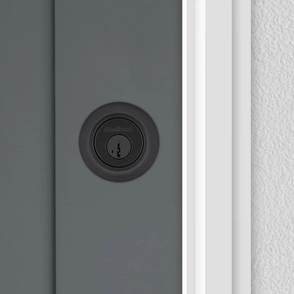 Kwikset 660 Deadbolt Deadbolt Lock, Matte Black Round Exterior Keyed Front Entry Door, Pick Resistant SmartKey Rekey Security, Single Cylinder Dead Bolt