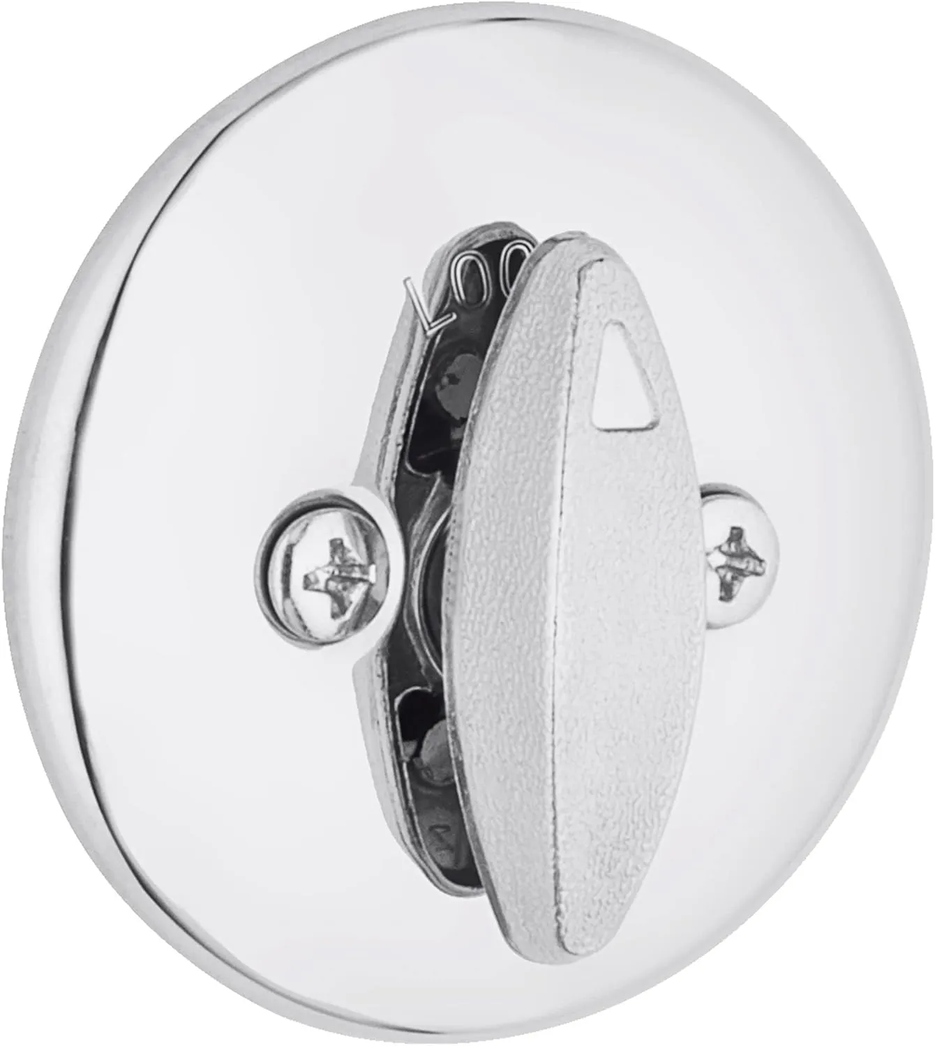 Kwikset 660 Deadbolt Deadbolt Lock, Polished Chrome Round Exterior Keyed Front Entry Door, Pick Resistant SmartKey Rekey Security, Single Cylinder Dead Bolt