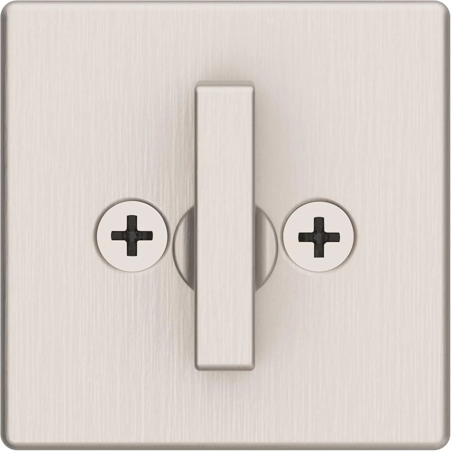 Kwikset 817 Deadbolt Lock, Satin Nickel Square Exterior Keyed Front Entry Door, Pick Resistant SmartKey Rekey Security, Single Cylinder Dead Bolt, with Microban Protection