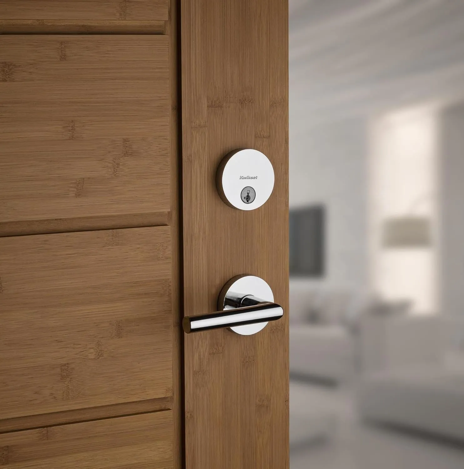 Kwikset Uptown Deadbolt Lock, Venetian Bronze Round Exterior Keyed Front Entry Door, Pick Resistant SmartKey Rekey Security, Single Cylinder Dead Bolt, with Microban Protection