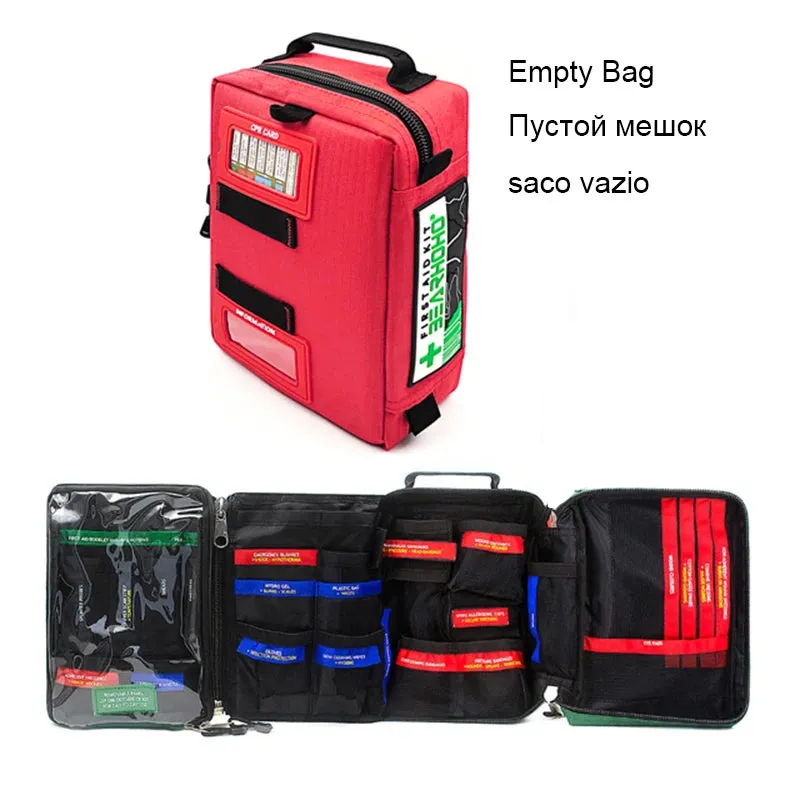 Large First Aid Kit Outdoor Survival Emergency kit Rescue Bag Tactical Medical Equipment for Hiking Camping Hunting Travel
