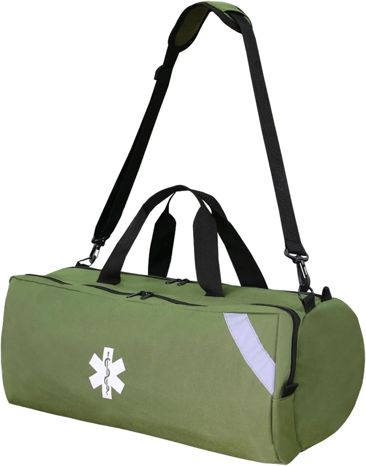 Large Medical Trauma Bag,Empty First Responder Bag,Large EMT Paramedic Economical First Aid Bag,Lightweight and Durable(Bag ONLY) (Green)