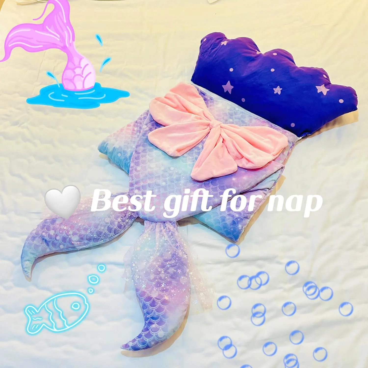 Large Size, Happy Kids Sleeping Bag, Animal Bags, Sleepy Sack, Comfy, Cozy, Compact, Sleeping Bag with Pillow, Soft Pillow, Nap Mat, Warm Plush with Cotton, Slumber Bag