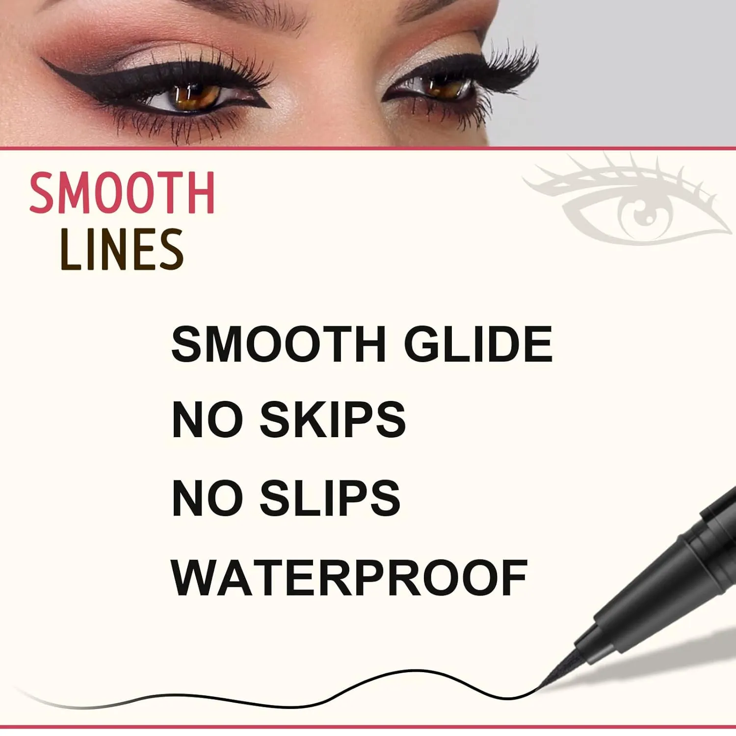 LAVONE Eyebrow Pencil Makeup Kit, with Waterproof 2-IN-1 Microblading Eyebrow Pen, Eyebrow Pomade, Eyeliner and Dual-ended Eyebrow Brush, Brow Pencil Kit for Natural Eyebrows - Black