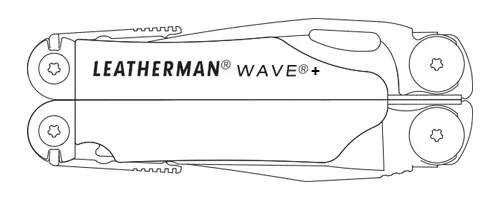 Leatherman 18 Tool Wave Plus Multi-Tool Black with Molle Sheath
