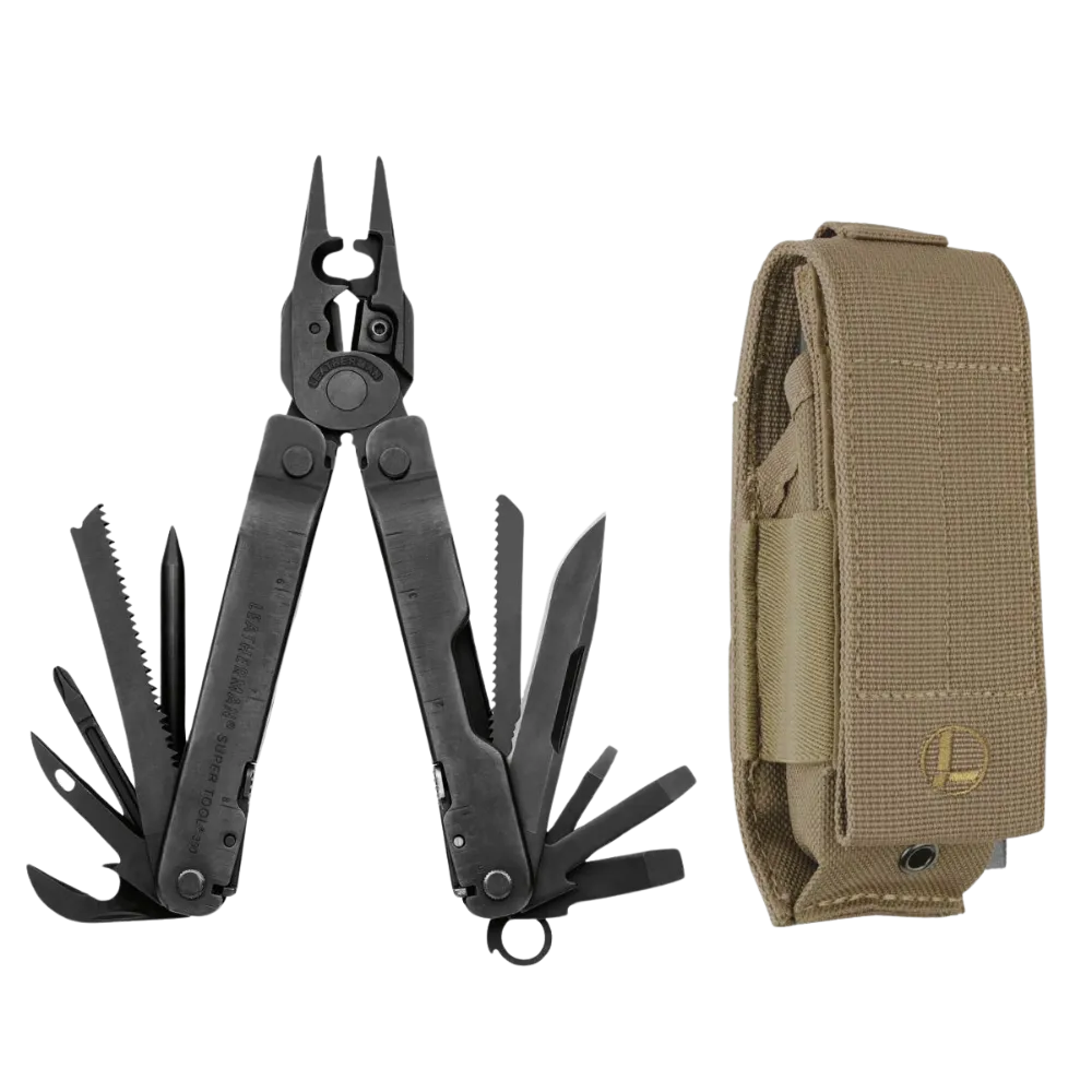 Leatherman 19 Tool Super Tool® 300 EOD Multi-Tool Black with MOLLE Sheath
