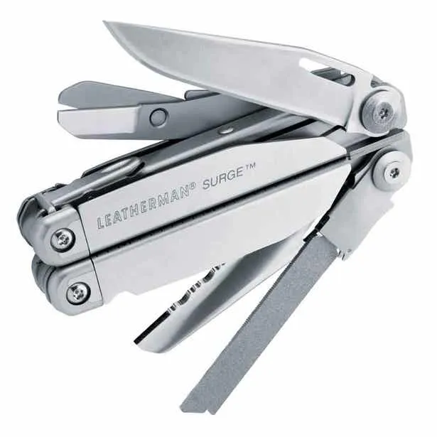 Leatherman 21 Tool Surge Multi-Tool with Nylon Button Sheath (Hangsell Packaging)