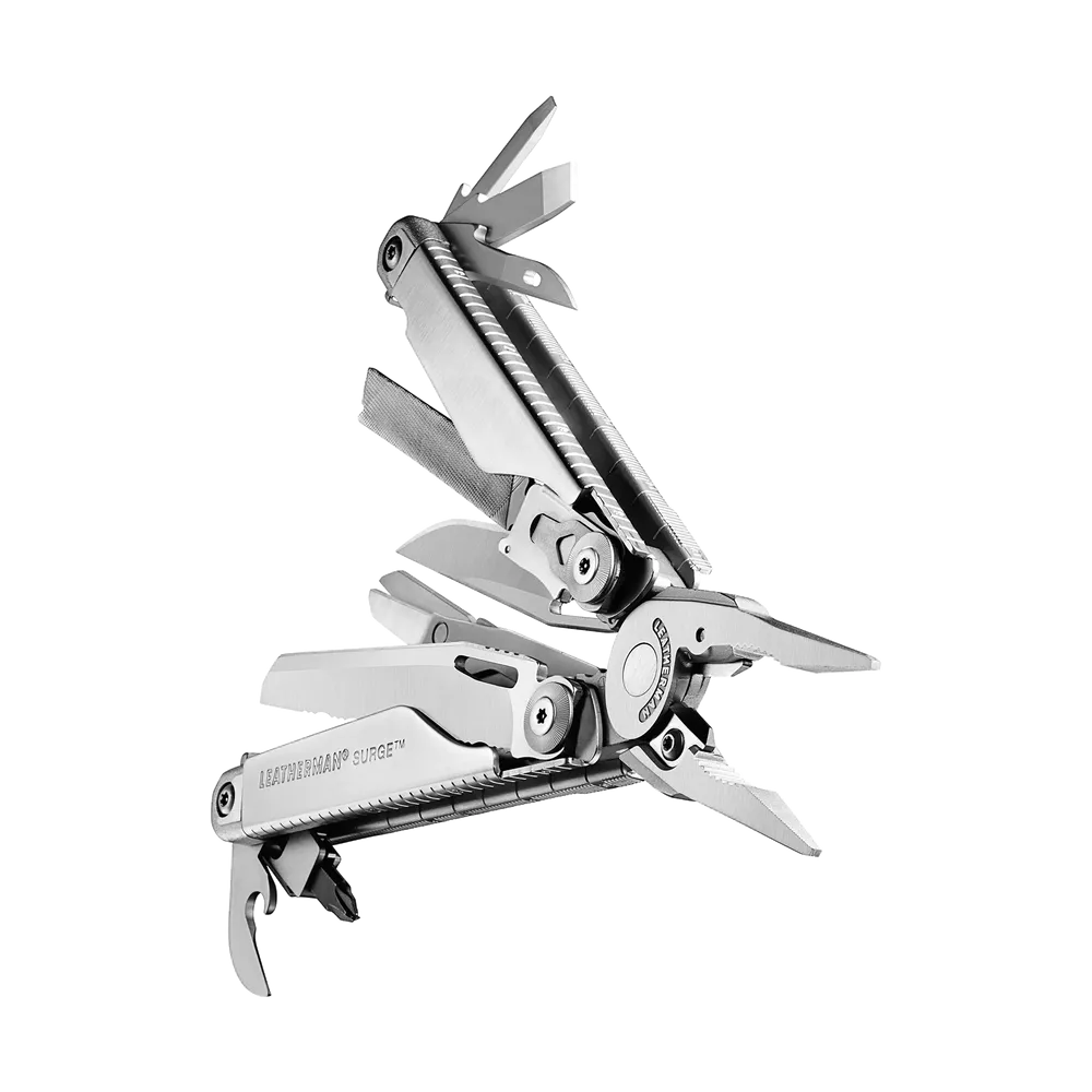 Leatherman 21 Tool Surge Stainless Multi-Tool with Black Nylon Button Sheath