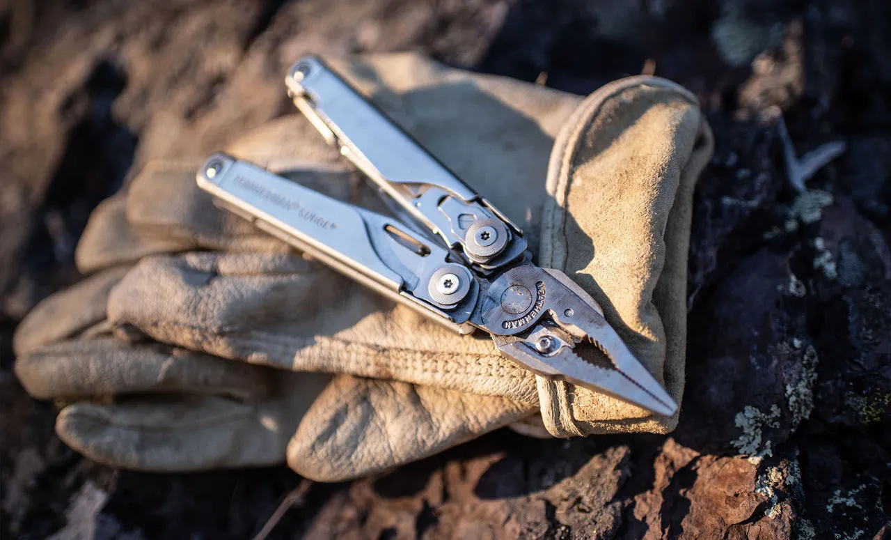 Leatherman 21 Tool Surge Stainless Multi-Tool with Black Nylon Button Sheath