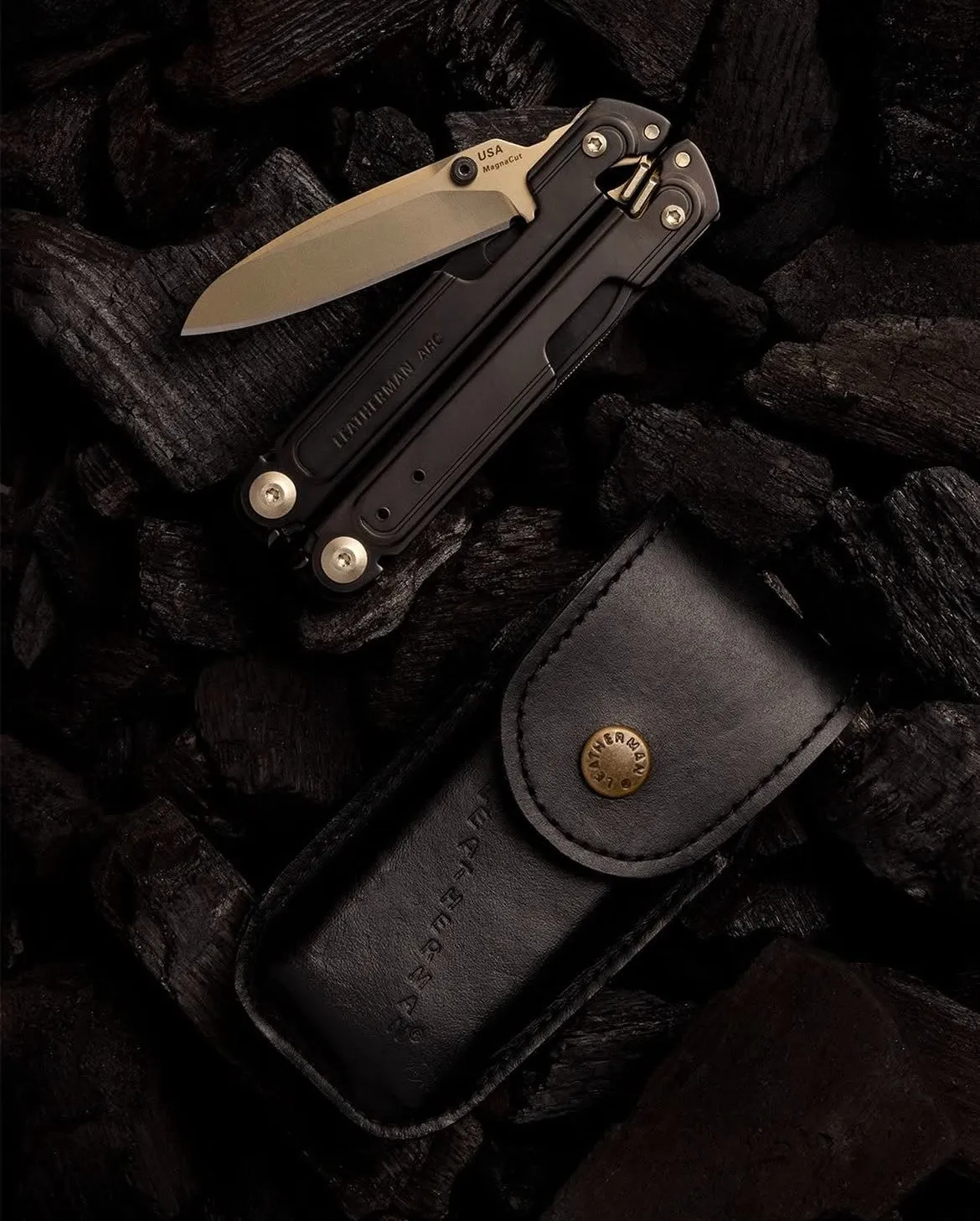 Leatherman ARC Multi-Tool with MagnaCut Blade (Limited Edition Obsidian w/ Heritage Sheath) (Customised)