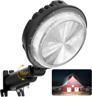 LED Barn Light, 150W 20000LM Yard Area Lights Dusk to Dawn Outdoor Lighting with Photocell 6500K Adjustable Angle Daylight IP66 Waterproof Street Lights for Security/Farmhouse/Garage