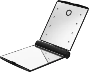 Led Makeup Compact Mirror Portable Lighted Folding Travel Mirror for Women for All Occasions and Makeup Application