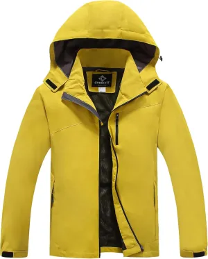 Lightweight Waterproof Jackets with Detachable Hood for Men