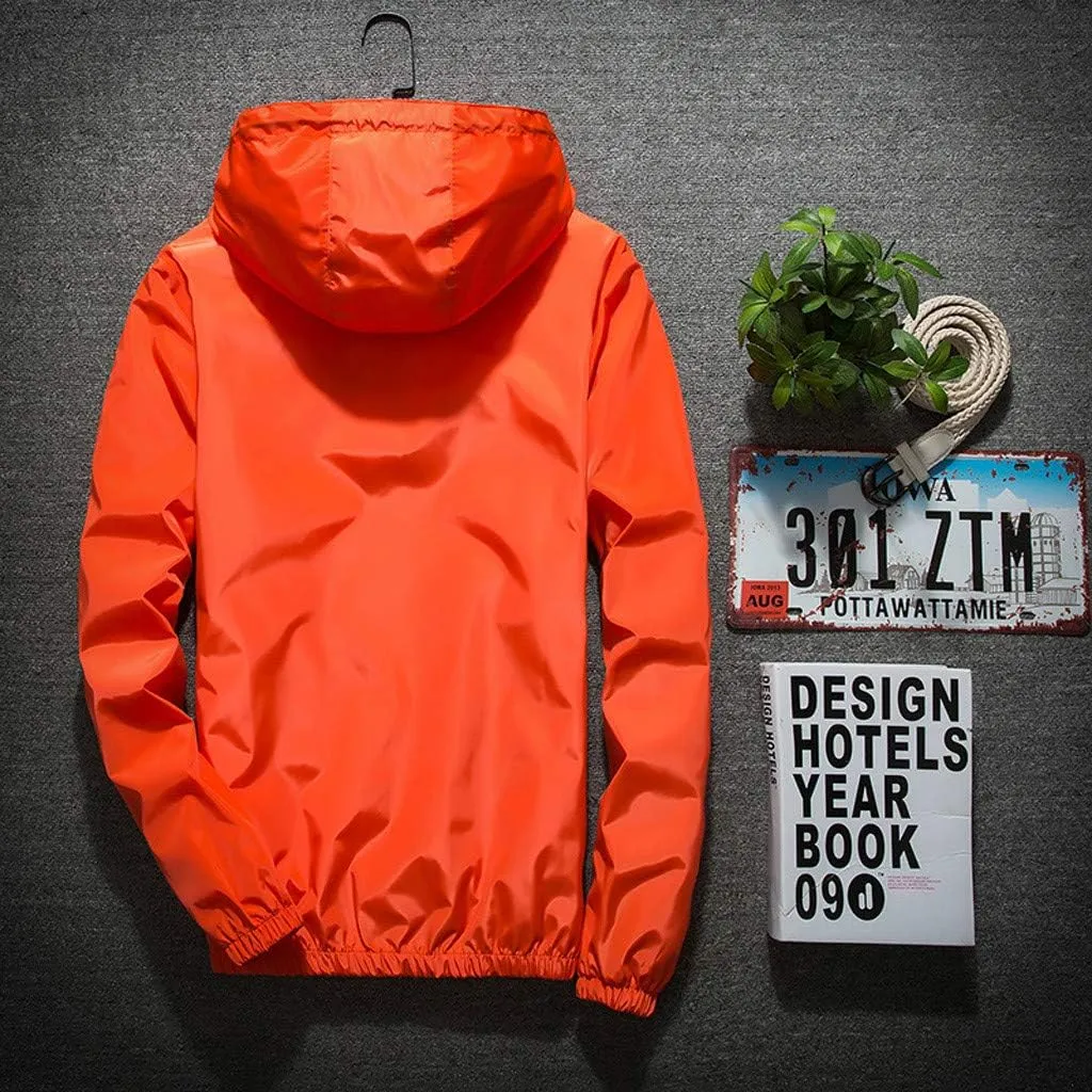 Lightweight Windbreaker Jackets For Men Big And Tall Spring Fall Casual Zipper Waterproof Mountain Coats,M-7XL
