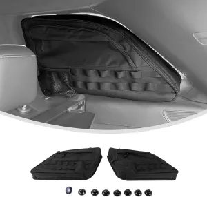Linskip Rear Side Window Storage Bag Compatible with 4th gen Jeep Grand Cherokee 2011-2020, Storage Bag for Jeep Grand Cherokee Trunk Organizer Accessories(black)