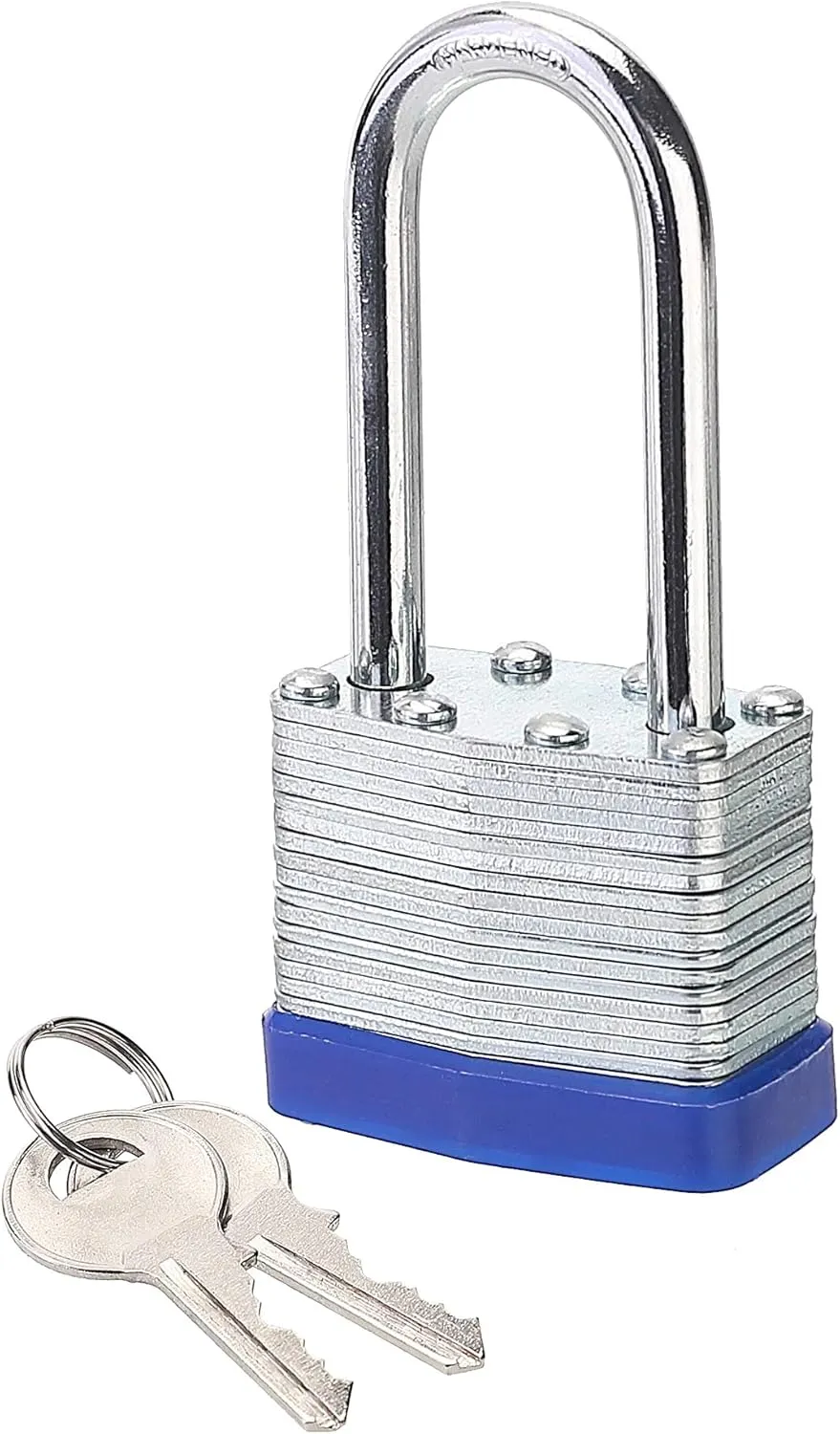 Lock, 1-9/16" (40mm) Laminated Keyed Padlocks，keyed Alike Locks, 2 inch Long Shackle Locks- Pack of 24