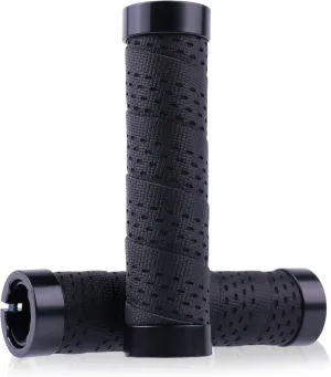 Lock-On Bike Handlebar Grips – Shock-Absorbing Silicone   EVA Wrap, Anti-Slip & Breathable, Dual Locking for BMX,MTB, Road Bikes Long-Distance Cycling