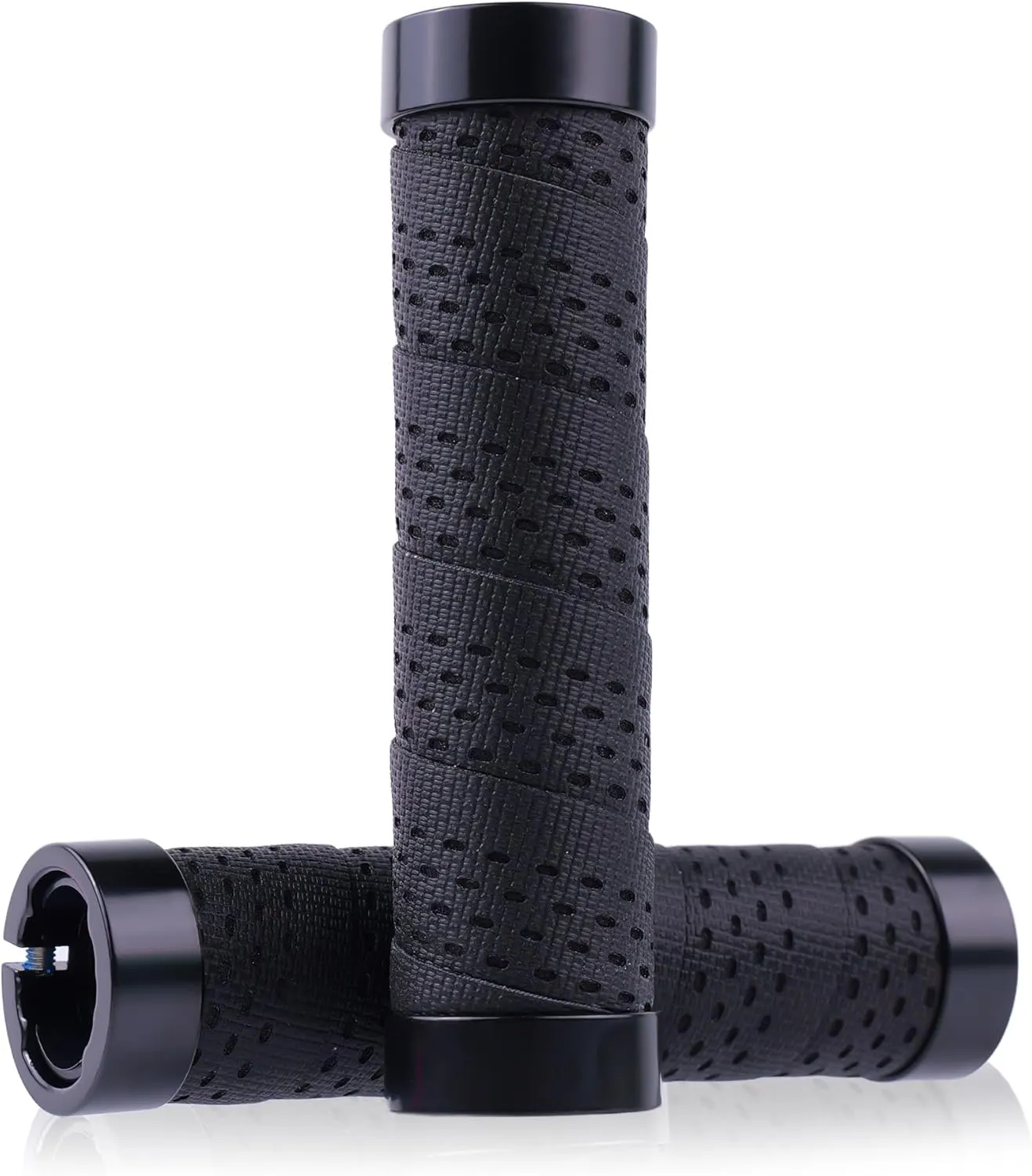 Lock-On Bike Handlebar Grips – Shock-Absorbing Silicone   EVA Wrap, Anti-Slip & Breathable, Dual Locking for BMX,MTB, Road Bikes Long-Distance Cycling