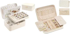 Lolalet Jewelry Organizer Bundle with Travel Jewelry Case