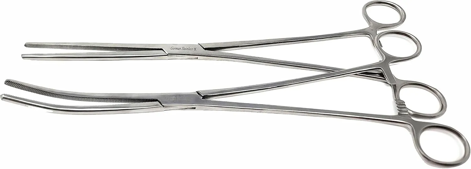 Long Nose Fishing Pliers Straight Stainless Steel Fish Hook Pliers Hook Remover Split Ring Pliers for Freshwater Saltwater (12 Inch Pliers)