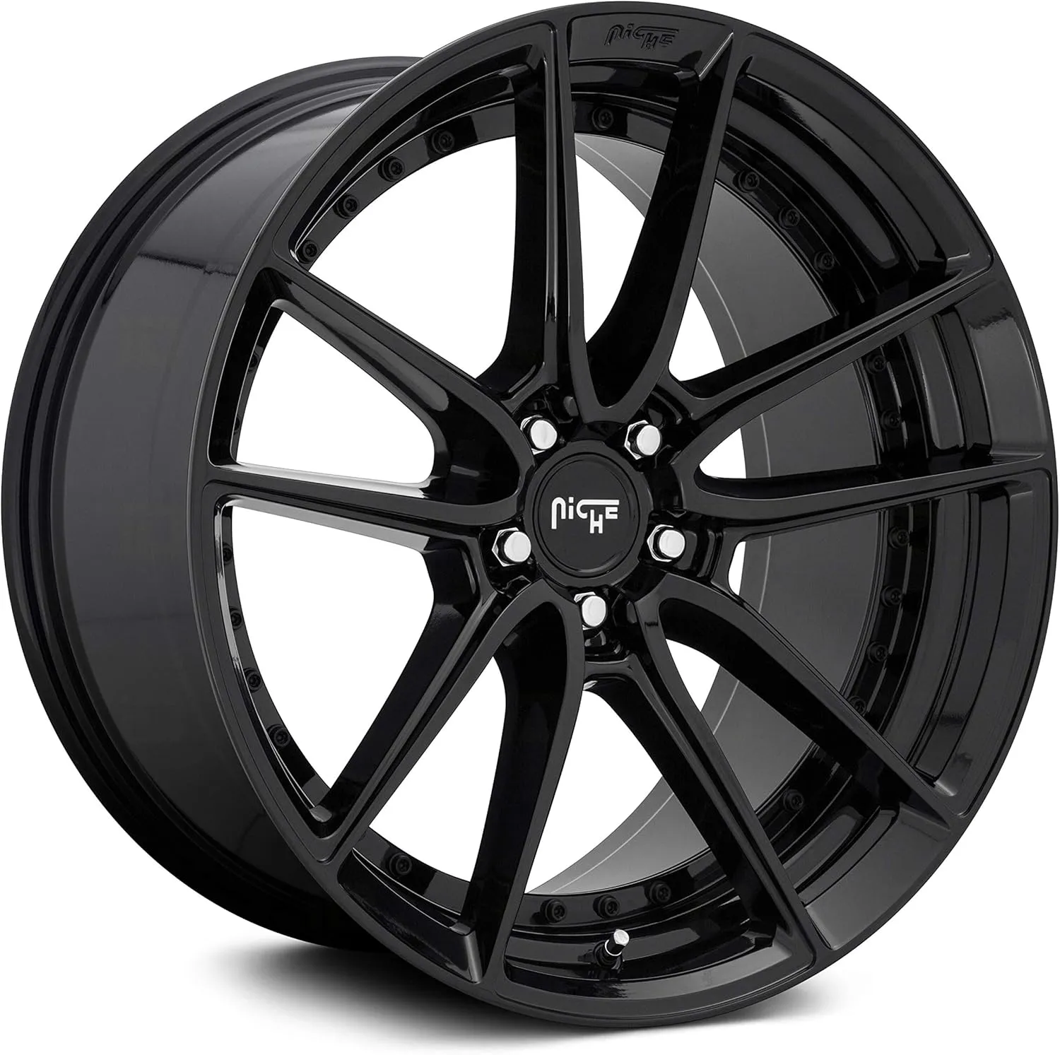 M223 DFS 17x8 5x120  40mm Gloss Black Wheel Rim 17" Inch