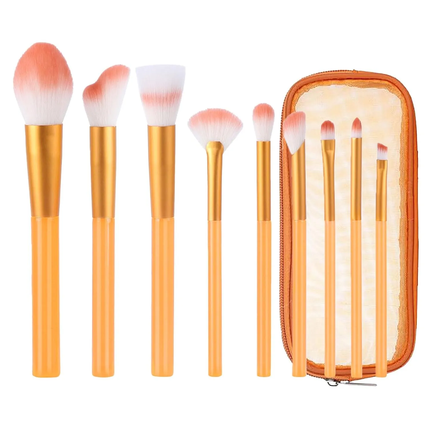 Makeup Brushes with Storage Case, 9 Pcs Premium Synthetic Foundation Brush,Eyeshadow Powder Blending Eyeliner Contour Concealer Brush Set,Gifts for Mom