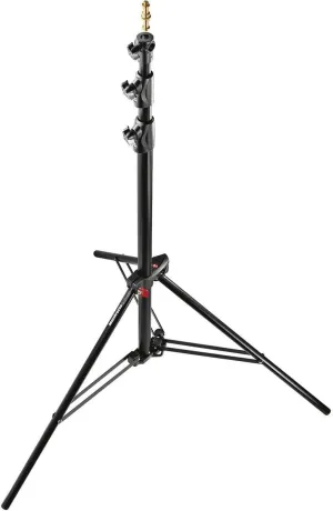 Manfrotto 1005BAC 107" Air Cushioned Aluminum Ranker Light Stand with 3-Sections & 2 Risers, Black