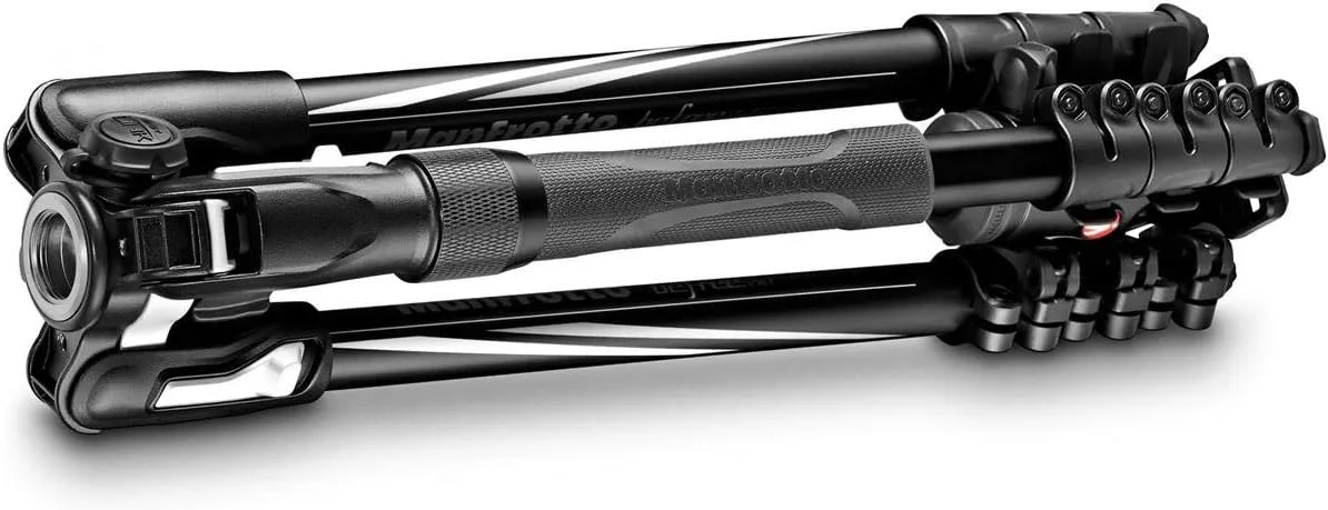 Manfrotto MKBFRLA4B-BHM Befree Advanced 2N1 Travel Tripod with Monopod, Lever Lock, Tripod Bag, Plate and Ball Head Included for Canon, Nikon, Sony, DSLR, CSC, Mirrorless, Up to 9kg, Aluminium
